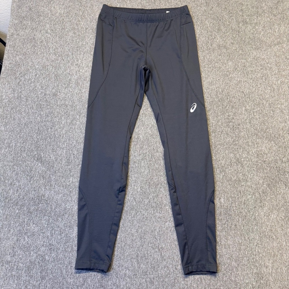 ASICS Mens Performance Running Tights Gray Athletic Leggings Small 1064